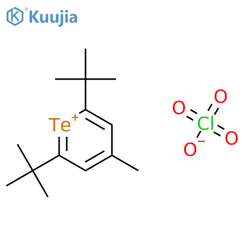 TELLURINIUM, 2,6-BIS(1,1-DIMETHYLETHYL)-4-METHYL-, PERCHLORATE structure