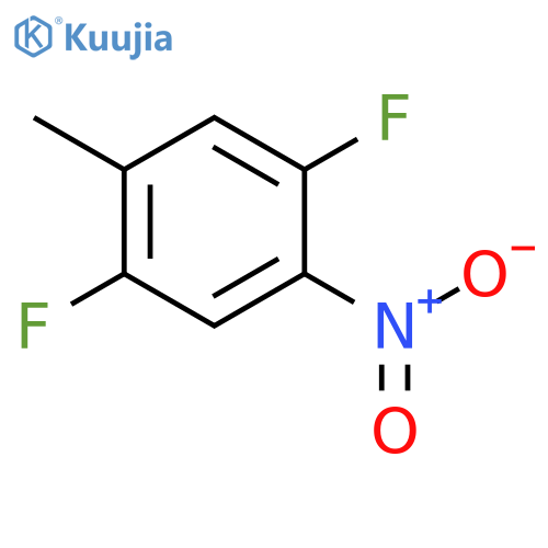 1,4-Difluoro-2-methyl-5-nitrobenzene structure