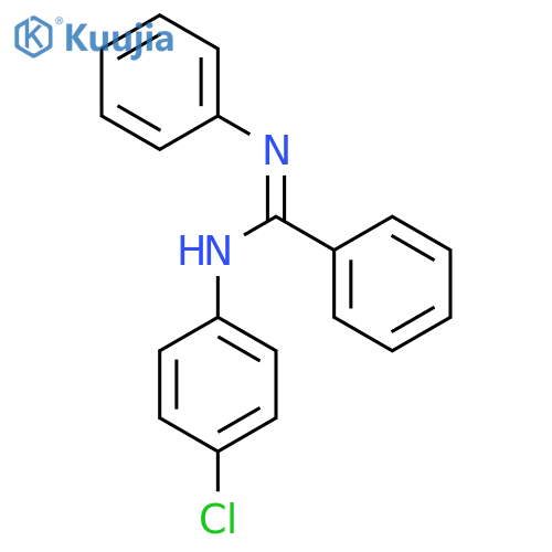 Benzenecarboximidamide, N-(4-chlorophenyl)-N'-phenyl-, (E)- structure
