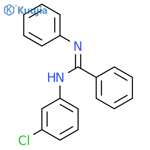 BENZENECARBOXIMIDAMIDE, N-(3-CHLOROPHENYL)-N'-PHENYL-, (E)- structure