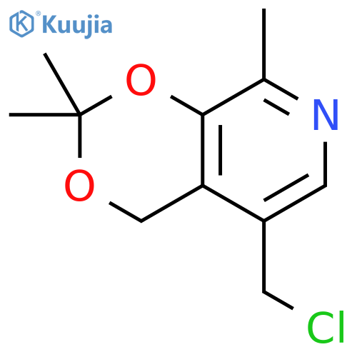5-(chloromethyl)-2,2,8-trimethyl-2H,4H-1,3dioxino4,5-cpyridine structure