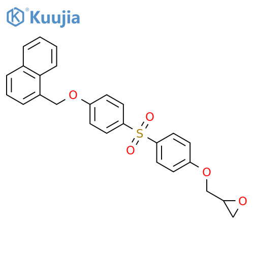 Oxirane, [[4-[[4-(1-naphthalenylmethoxy)phenyl]sulfonyl]phenoxy]methyl]- structure