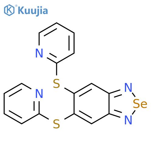 2,1,3-Benzoselenadiazole, 5,6-bis(2-pyridinylthio)- structure