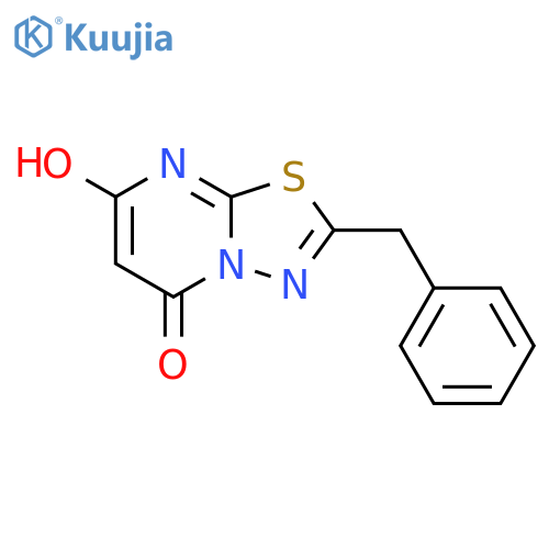 5H-1,3,4-Thiadiazolo[3,2-a]pyrimidin-5-one, 7-hydroxy-2-(phenylmethyl)- structure