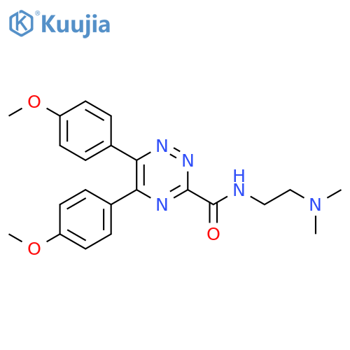 1,2,4-Triazine-3-carboxamide,N-[2-(dimethylamino)ethyl]-5,6-bis(4-methoxyphenyl)- structure