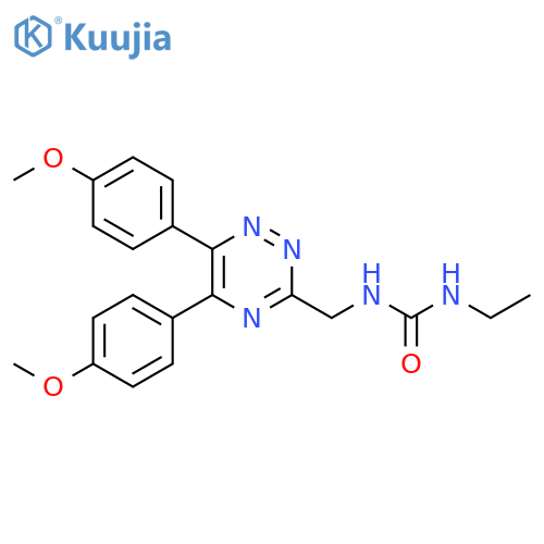 Urea, N-[[5,6-bis(4-methoxyphenyl)-1,2,4-triazin-3-yl]methyl]-N'-ethyl- structure
