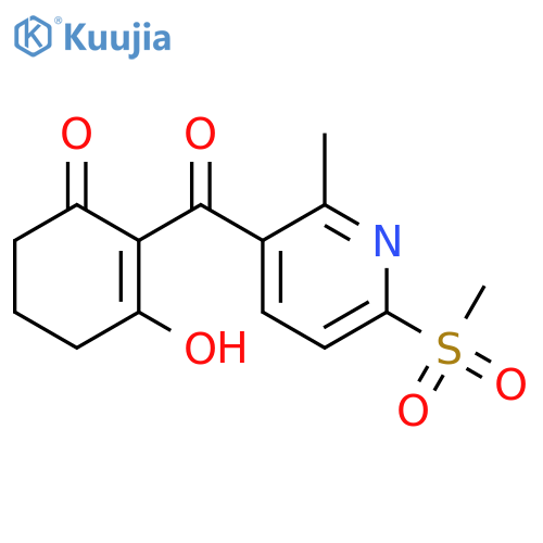 2-Cyclohexen-1-one,3-hydroxy-2-[[2-methyl-6-(methylsulfonyl)-3-pyridinyl]carbonyl]- structure