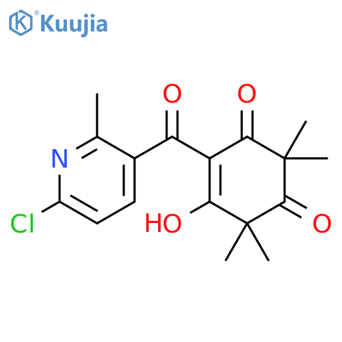 4-Cyclohexene-1,3-dione, 4-[(6-chloro-2-methyl-3-pyridinyl)carbonyl]-5-hydroxy-2,2,6,6-tetramethyl- structure