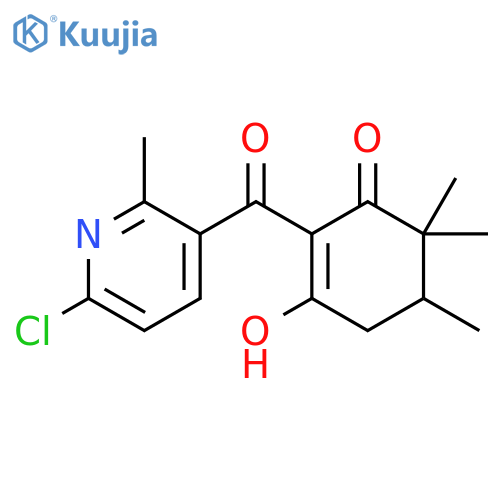 2-Cyclohexen-1-one,2-[(6-chloro-2-methyl-3-pyridinyl)carbonyl]-3-hydroxy-5,6,6-trimethyl- structure