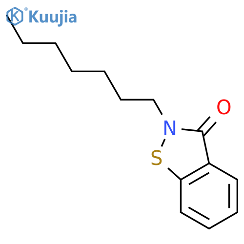 1,2-Benzisothiazol-3(2H)-one, 2-heptyl- structure