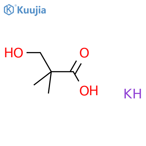 Propanoic acid, 3-hydroxy-2,2-dimethyl-, potassium salt (1:1) structure