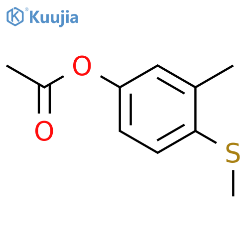 Phenol,3-methyl-4-(methylthio)-, 1-acetate structure