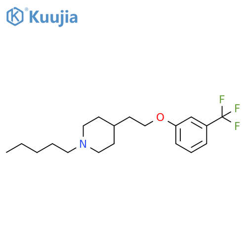 Piperidine, 1-pentyl-4-[2-[3-(trifluoromethyl)phenoxy]ethyl]- structure