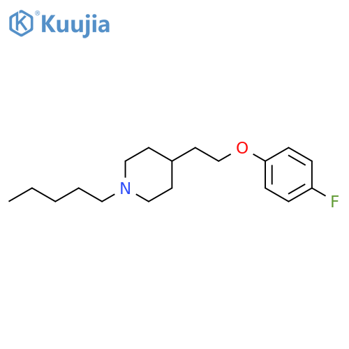 Piperidine, 4-[2-(4-fluorophenoxy)ethyl]-1-pentyl- structure