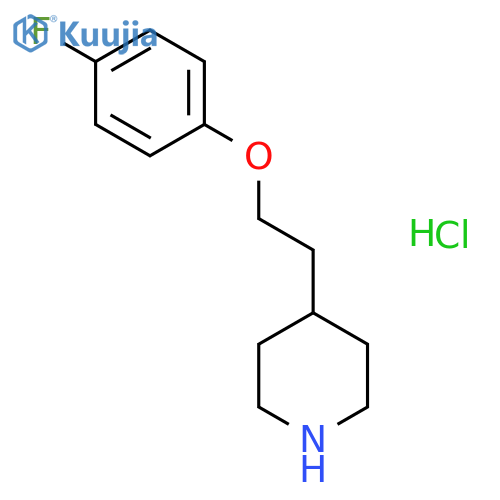 4-2-(4-Fluorophenoxy)ethylpiperidine Hydrochloride structure