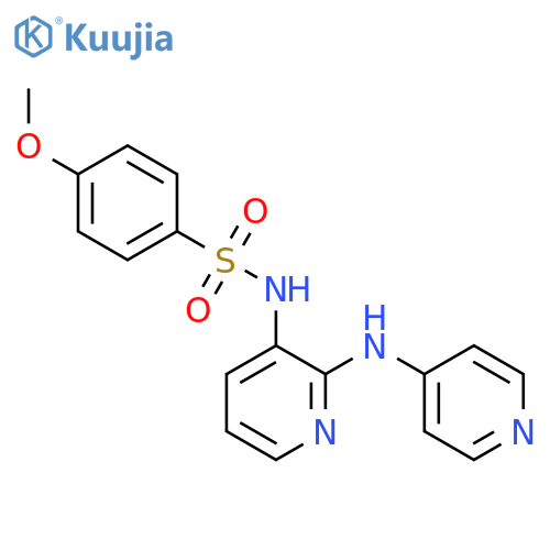 4-Methoxy-N-{2-[(pyridin-4-yl)amino]pyridin-3-yl}benzene-1-sulfonamide structure