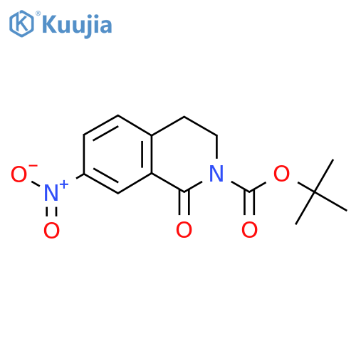 Tert-Butyl 7-nitro-1-oxo-3,4-dihydroisoquinoline-2(1H)-carboxylate structure