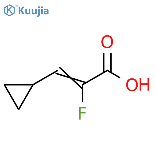 (2Z)-3-cyclopropyl-2-fluoroprop-2-enoic acid structure