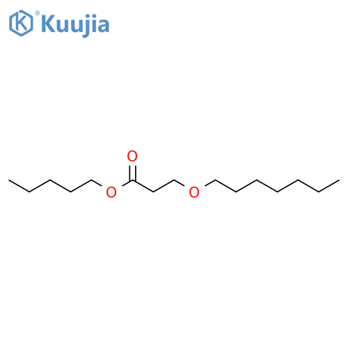 propanoic acid, 3-(heptyloxy)-, pentyl ester structure