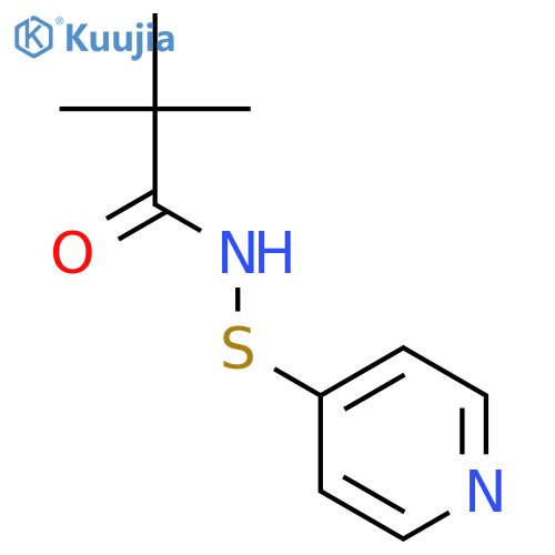 Propanamide, 2,2-dimethyl-N-(4-pyridinylthio)- structure