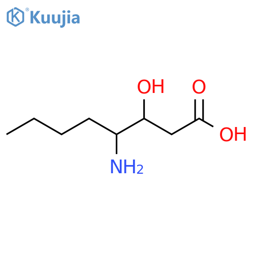 Octanoic acid, 4-amino-3-hydroxy- structure