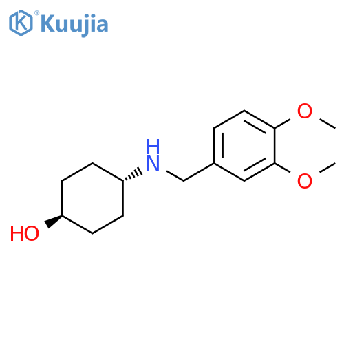 Cyclohexanol, 4-[[(3,4-dimethoxyphenyl)methyl]amino]-, trans- structure