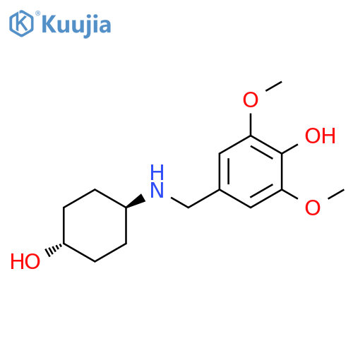Phenol, 4-[[(4-hydroxycyclohexyl)amino]methyl]-2,6-dimethoxy-, trans- (9CI) structure