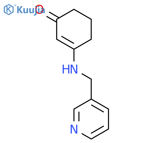 2-Cyclohexen-1-one, 3-[(3-pyridinylmethyl)amino]- structure