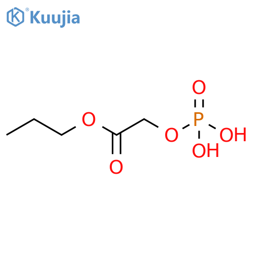 Acetic acid, (phosphonooxy)-, 1-propyl ester structure