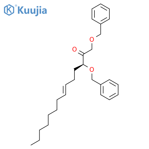 6-Tetradecen-2-one, 1,3-bis(phenylmethoxy)-, (S)- structure