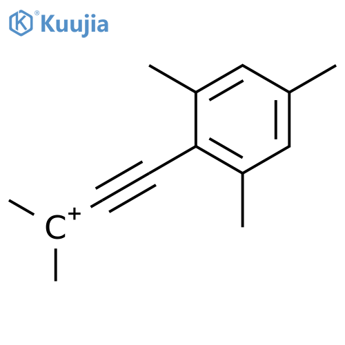 2-Propynylium, 1,1-dimethyl-3-(2,4,6-trimethylphenyl)- structure