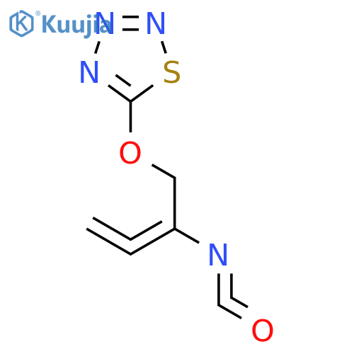 1,2,3,4-Thiatriazole, 5-[(2-isocyanato-2,3-butadienyl)oxy]- structure