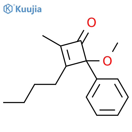 2-Cyclobuten-1-one, 3-butyl-4-methoxy-2-methyl-4-phenyl- structure