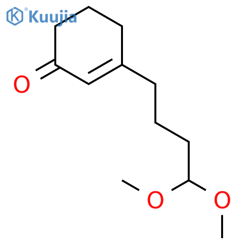 2-Cyclohexen-1-one, 3-(4,4-dimethoxybutyl)- structure