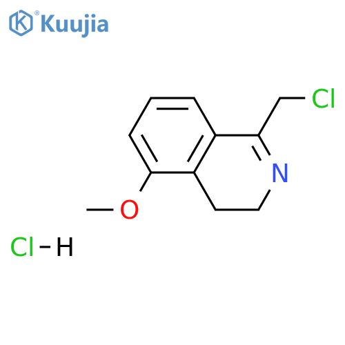 1-(chloromethyl)-3,4-dihydro-5-methoxyisoquinoline hydrochloride structure