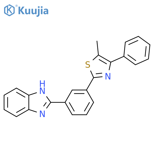 2-[3-(2-Benzimidazolyl)phenyl)]-5-methyl-4-phenylthiazole structure