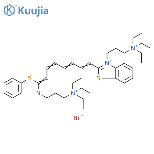 Benzothiazolium, 3-[3-(triethylammonio)propyl]-2-[7-[3-[3-(triethylammonio)propyl]-2(3H)-benzothiazolylidene]-1,3,5-heptatrienyl]-, tribromide (9CI) structure