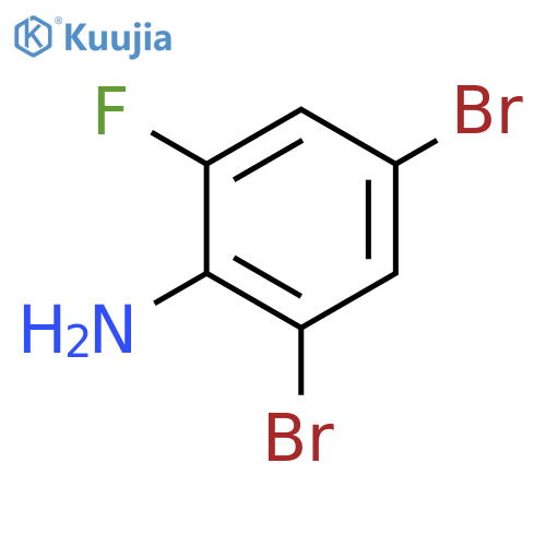 2,4-Dibromo-6-fluoroaniline structure