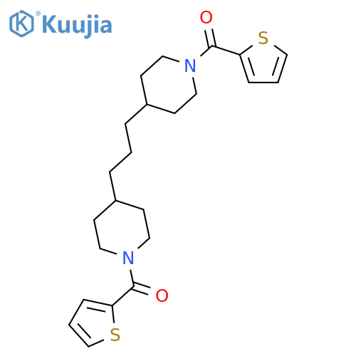 Piperidine, 4,4'-(1,3-propanediyl)bis[1-(2-thienylcarbonyl)- structure