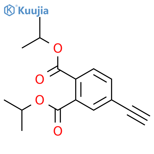 1,2-Benzenedicarboxylic acid, 4-ethynyl-, bis(1-methylethyl) ester structure