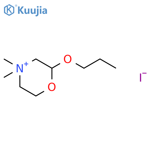 Morpholinium, 4,4-dimethyl-2-propoxy-, iodide structure