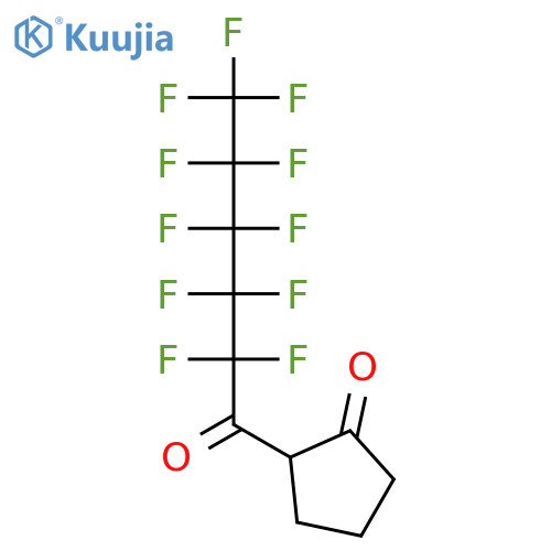 Cyclopentanone, 2-(2,2,3,3,4,4,5,5,6,6,6-undecafluoro-1-oxohexyl)- structure
