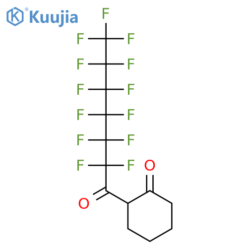 2-(2,2,3,3,4,4,5,5,6,6,7,7,7-Tridecafluoroheptanoyl)cyclohexanone structure