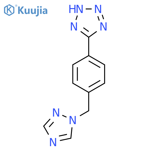 5-(4-((1H-1,2,4-triazol-1-yl)methyl)phenyl)-1H-tetrazole structure
