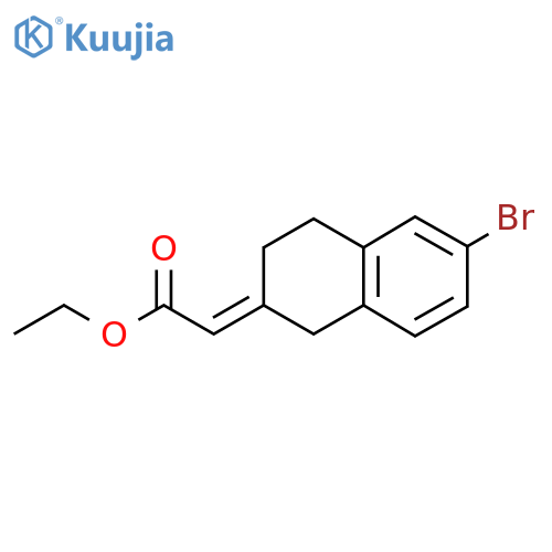 ethyl 2-(2E)-6-bromo-1,2,3,4-tetrahydronaphthalen-2-ylideneacetate structure