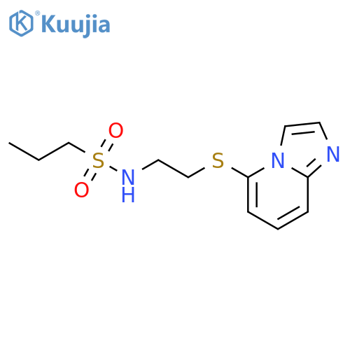 1-Propanesulfonamide, N-[2-(imidazo[1,2-a]pyridin-5-ylthio)ethyl]- structure
