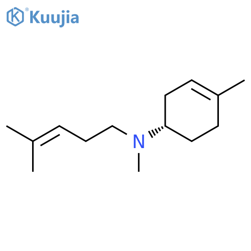 3-Cyclohexen-1-amine, N,4-dimethyl-N-(4-methyl-3-pentenyl)-, (S)- structure