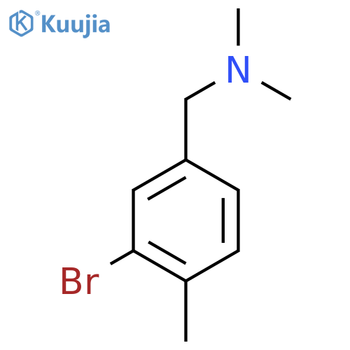 Dimethyl[(3-Bromo-4-methylphenyl)methyl]amine structure