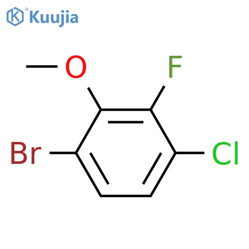 1-Bromo-4-chloro-3-fluoro-2-methoxybenzene structure