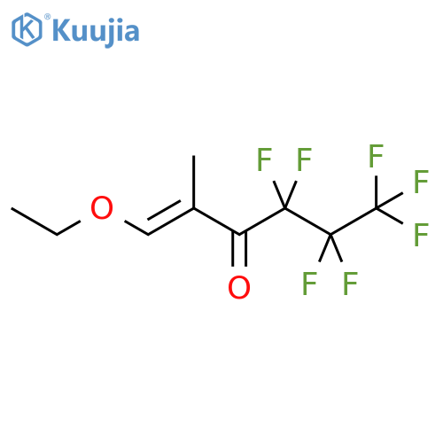 (E)-1-ethoxy-4,4,5,5,6,6,6-heptafluoro-2-methylhex-1-en-3-one structure